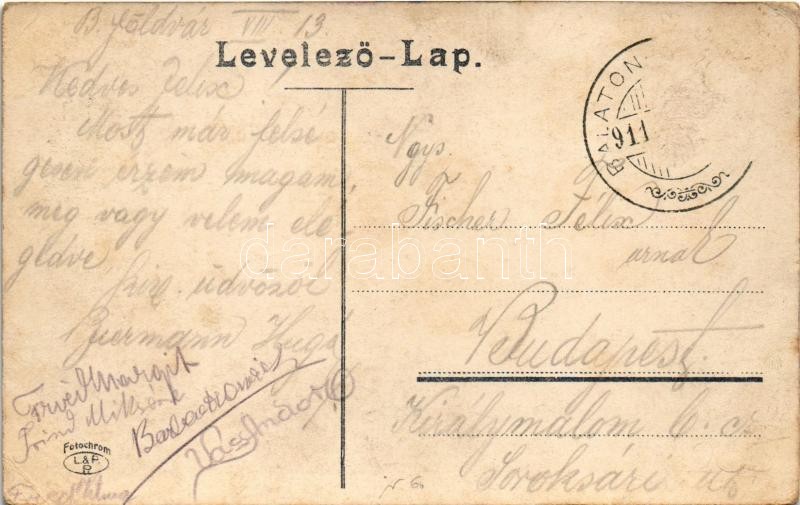 1911 Balatonföldvár, Széchenyi Imre gróf szobor (Rb) - Image 2