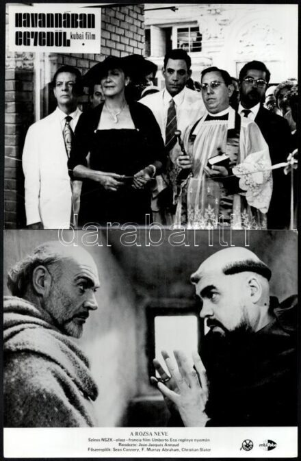 cca 1983 előtt készült 11 külföldi film egy-egy jelenete és szereplői, 11 db vintage produkciós filmfotó, ezüstzselatinos fotópapíron, 18x24 cm