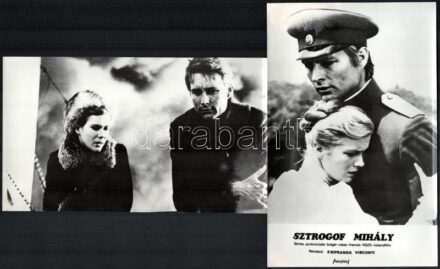 cca 1975 ,,Sztrogoff Mihály' című bolgár, olasz, francia, NSZK film jelenetei és szereplői, 6 db vintage produkciós filmfotó, ezüstzselatinos fotópapíron, csak egy kép feliratozott, 14x24 cm és 24x15 cm között