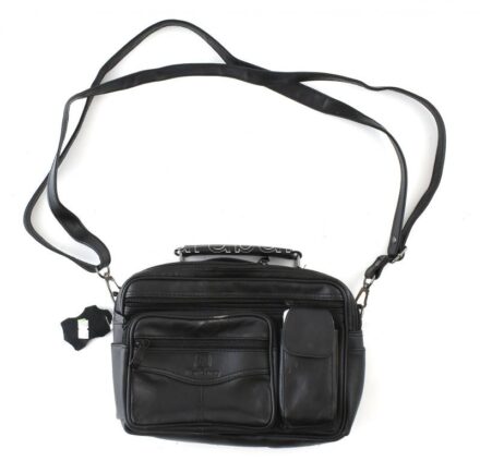 Bőr autós táska, jó állapotban, 26x18x8cm