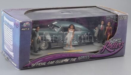 Jada Toys Homies, '47 Chevy Fleetline autómodell, 1 : 24, figurákkal, eredeti dobozában, bontatlan