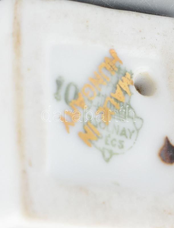 Zsolnay Szent István figura kézzel festett jelzett kopással 10 cm - Image 3