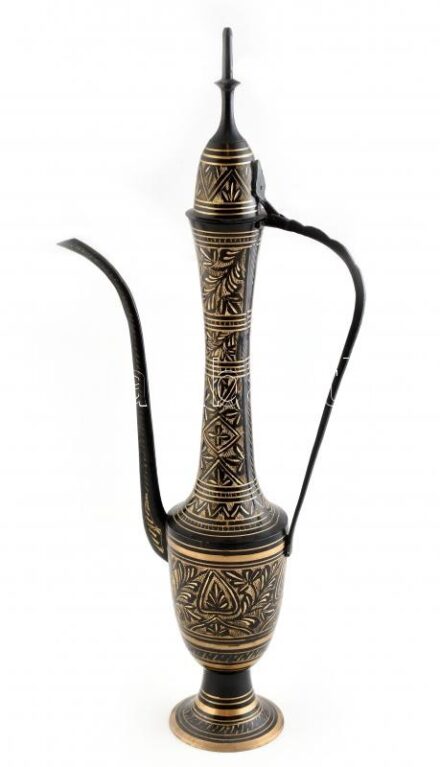 Indiai réz kiöntő dísz kanna 50 cm