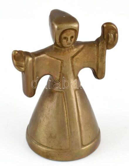 Réz angyalka formájú csengettyű 9cm