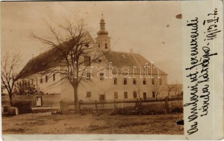 1913 Andocs, Szt. Ferenc rendi zárda. photo (ragasztónyom / gluemark)