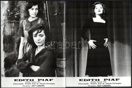 1974 ,,Edith Piaf' című francia film jelenetei és szereplői, 11 db vintage produkciós filmfotó, ezüstzselatinos fotópapíron, 18x24 cm