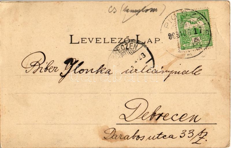 1903 Tápiószele, Református templom. Hoffer Ignác kiadása (EK) - Image 2