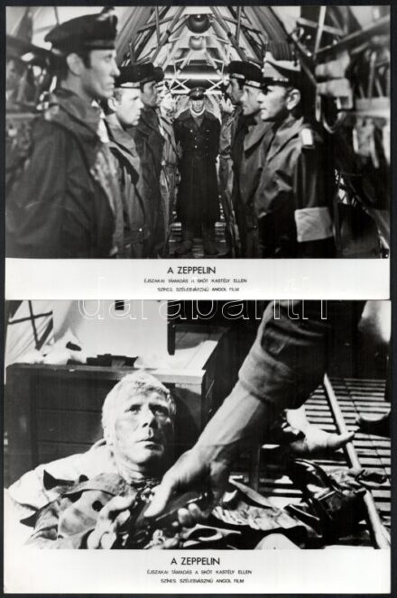 1971 ,,A zeppelin' című angol film jelenetei és szereplői, 17 db vintage produkciós filmfotó, ezüstzselatinos fotópapíron, 18x24 cm