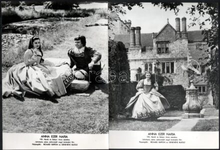 1969 ,,Anna ezer napja' című angol film jelenetei és szereplői (köztük Richard Burton és Genevéve Bujold), 13 db vintage produkciós filmfotó, ezüstzselatinos fotópapíron, 18x24 cm