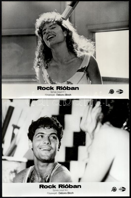 cca 1987 ,,Rock Rióban' című brazil film jelenetei és szereplői, 9 db vintage produkciós filmfotó, ezüstzselatinos fotópapíron, 18x24 cm - Image 4
