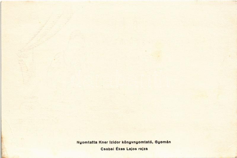 Halló!!! Telefonszámom T. 248-11. Kner Erzsébet könyvkötő reklámlapja. Budapest V. Alkotmány utca 19. Nyomtatta Kner Izidor könyvnyomtató Gyomán / Hungarian bookbinder advertisement s: Csabai Ékes Lajos (non PC) (EK) - Image 2