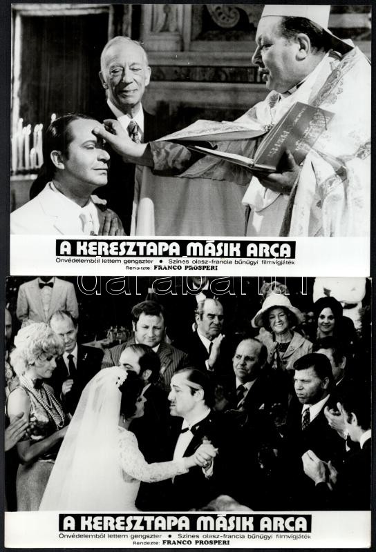 1973 ,,A keresztapa másik arca' című olasz-francia film jelenetei és szereplői, 21 db vintage produkciós filmfotó, ezüstzselatinos fotópapíron, 18x24 cm - Image 3