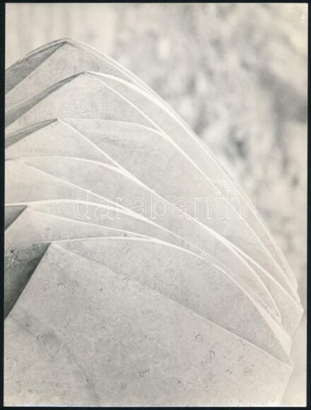 cca 1972 Tóth Imre (Székesfehérvár): ,,Tanulmány' című, feliratozott vintage fotóművészeti alkotása, amely High Key technikával készült, 18x24 cm