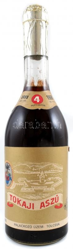 1968 Tokaji Aszú 4 puttonyos bontatlan palack fehérbor