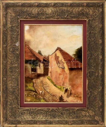 Bruchsteiner jelzéssel: Tabán. Olaj, vászon. 40x30 cm. Dekoratív, sérült fakeretben