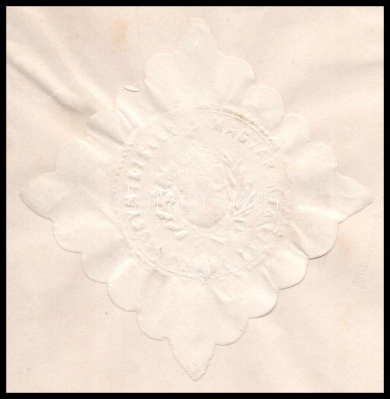 1901 Kirendelés erzsébetvárosi ügyészséghez viaszpecséttel. - Image 2
