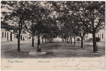 1906 Nagymaros, Fő téri corso. Zoller József kiadása