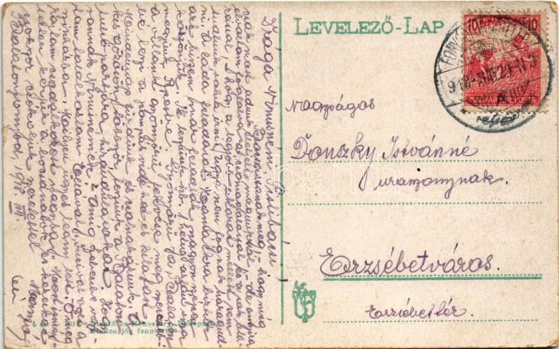 1918 Fonyód-fürdő, Kajós Vilmos kiadó 'Flóra' nyaralója - Image 2