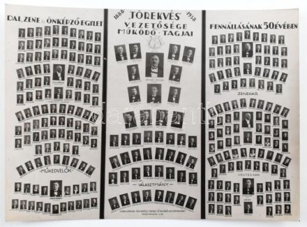 1938 A Törekvés önképző egylet tabló képe 28x20 cm