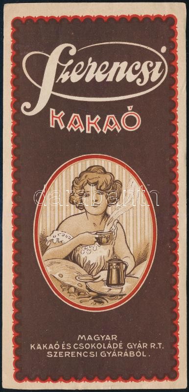 Szerencsi kakaó számolócédula