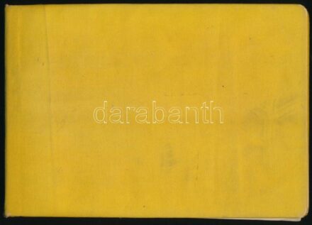 Régi vászonborítású füzet, benne ceruza- és tusrajzok (szecessziós motívumok, történelmi személyek, címerek, stb.), jelzés nélkül, a borító kissé sérült, foltos