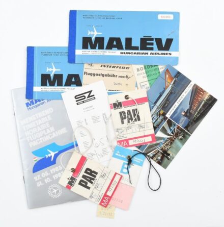 Malév repülőjegyek, beszállókártyák