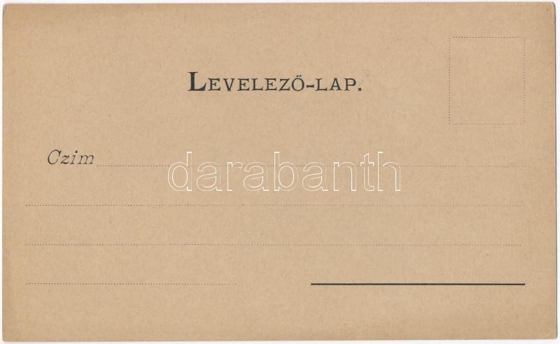 ~1899 (Vorläufer) Arad, Pénzügyi palota, Római katolikus templom, Fehér Kereszt szálloda. Lengyel Lipót / financial palace, church, hotel. Art Nouveau, floral - Image 2