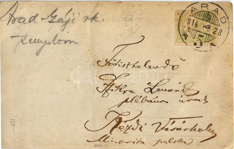 1914 Arad, Gáji (aradgáji) római katolikus templom, belső / Roman Catholic church interior in Gai. photo (EK) - Image 2