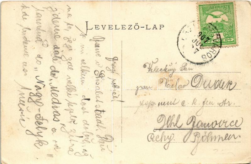 1907 Erzsébetváros, Dumbraveni; Erzsébet utca, Mühlsteffen Gusztáv üzlete és saját kiadása, vendéglő / street, shops, restaurant (EK) - Image 2