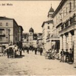 Fiume, Rijeka; Via del Molo / street, industrial railway / utca, iparvasút