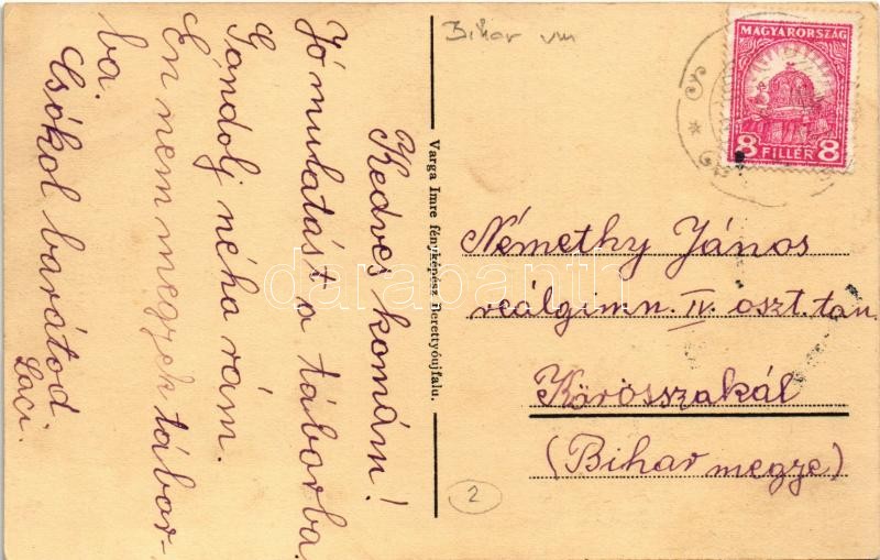 Mezősas (Berettyóújfalu), Hangya szövetkezet üzlete. Kiadja Varga Imre fényképész (EK) - Image 2