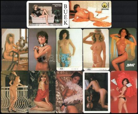 1982-1987 12 db erotikus kártyanaptár