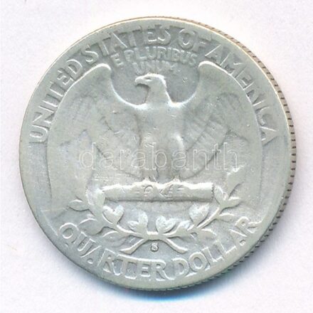 Amerikai Egyesült Államok 1943S 25c Ag T:3 USA 1943S 25 Cents Ag C:F Krause KM#164