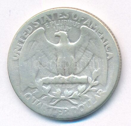Amerikai Egyesült Államok 1945. 25c Ag T:3 USA 1945. 25 Cents Ag C:F Krause KM#164