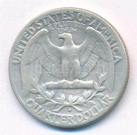 Amerikai Egyesült Államok 1952D 25c Ag T:3 USA 1952D 25 Cents Ag C:F Krause KM#164