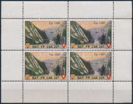 ~1940 Svájc katonabélyeg kisív