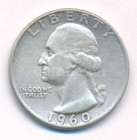 Amerikai Egyesült Államok 1960D 25c Ag T:2- USA 1960D 25 Cents Ag C:VF Krause KM#164
