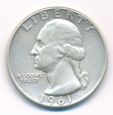 Amerikai Egyesült Államok 1961D 25c Ag T:2- USA 1961D 25 Cents Ag C:VF Krause KM#164