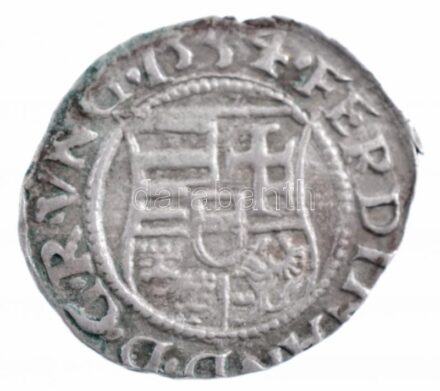 1554K-B Denár Ag 'I. Ferdinánd' (0,67g) T:2 patina Hungary 1554K-B Denar Ag 'Ferdinand I' (0,67g) C:XF patina Huszár: 935., Unger II.: 745.a