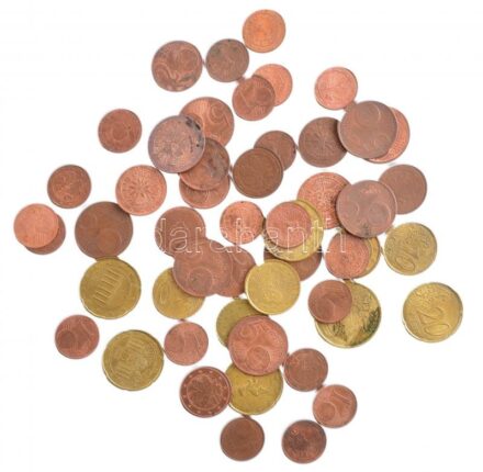 2000-2010. 1c-50c (51x), összesen 2,9EUR értékben T:2,2- 2000-2010. 1 Cent - 50 Cents (51x) (total sum: 2,9 Euros) C:XF,VF