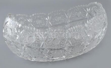 Ólomkristály kínáló, hibátlan, d:20 cm