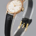 Doxa női arany (Au/14k) karóra, működik, szép állapotban, bőr szíjjal, br:13 g, d:23mm - Image 2