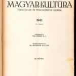 1941 Magyar Kultúra. Fél évfolyam. 13-24. sz. Félvászon-kötésben.
