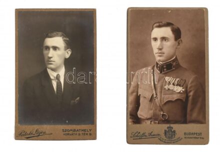 id Pöltl Károly alezredes két darab vizitkártya