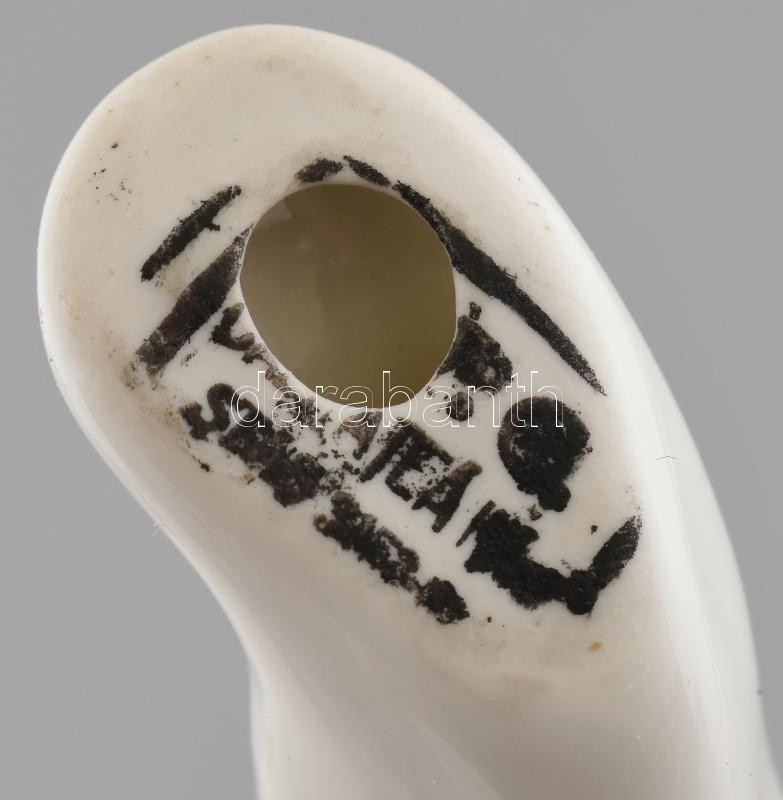 Porcelán kutya figura kézzel festett jelzés nélkül hibátlan 14cm - Image 2