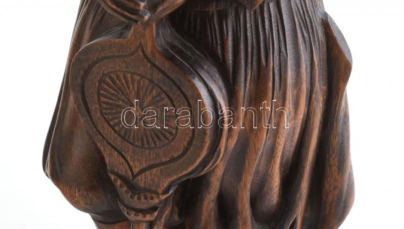 Holland faragott fa figura, kopásnyomokkal, jelzés nélkül, m:50cm - Image 4