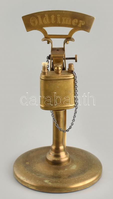 Oldtimer réz öngyújtó, m:24cm