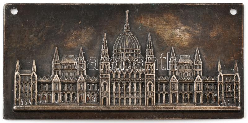 Parlament relief, kopott, jelzés nélkül, 5x9,5cm