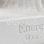 Eneret Herkules szobor, fehér, bisquit porcelán, jelzett, kardjánál sérült, m: 34 cm - Image 3