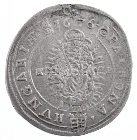 1676K-B 15kr Ag 'I. Lipót' (5,47g) T:1-,2 patina Hungary 1676K-B 15 Kreuzer Ag 'Leopold I' (5,47g) C:AU,XF patina Huszár: 1423., Unger II.: 1058.
